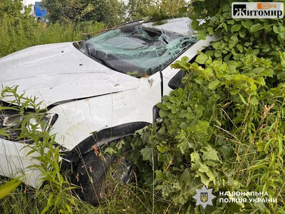 На трасі Київ — Чоп перекинувся Renault: травмована дитина