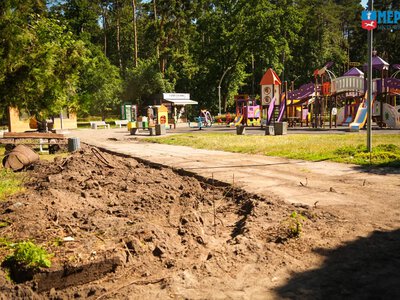 У “Сосновому бору” ремонтують доріжки та відновлюють каскад фонтанів