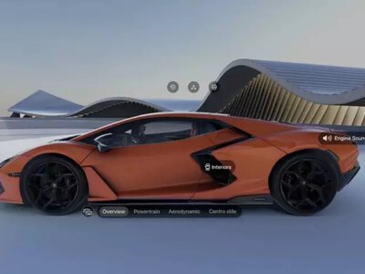 Lamborghini розкрила можливості нової AR-програми для Vision Pro: чотири суперкари в масштабі 1:1