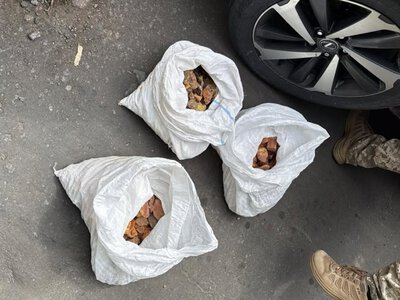 На Сарненщині зупинили Lexus із трьома мішками бурштину-сирцю (ФОТО)