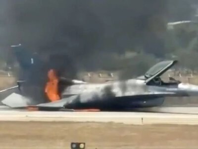 У Греції через аварію F-16 зупинили роботу аеропорту
