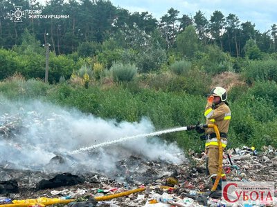 Чотири пожежі на відкритих територіях загасили на Житомирщині за добу