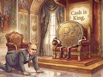 Готівка підсиджує путіна на царському троні
