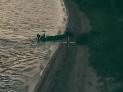 На Кінбурнському напрямку вперше використали морську платформу з наземним роботом