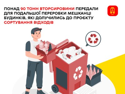 У Вінниці на переробку передали понад 90 тонн вторсировини: до екопроєкту долучилися мешканці 104 будинків
