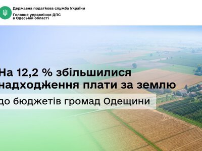 До бюджетів громад Одещини надійшло понад 2,1 млрд грн плати за землю — надходження зросли на 12,2%