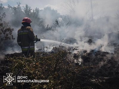 За добу на Миколаївщині було 14 пожеж – вигоріло 4 га відкритих територій (ФОТО)