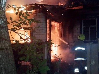 У Садах під Кременчуком горів будинок