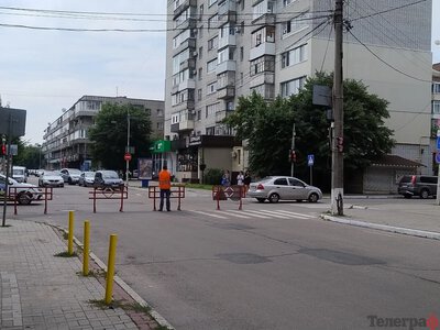 У центрі Кременчука через ремонт перекрили частину вулиці Шевченка