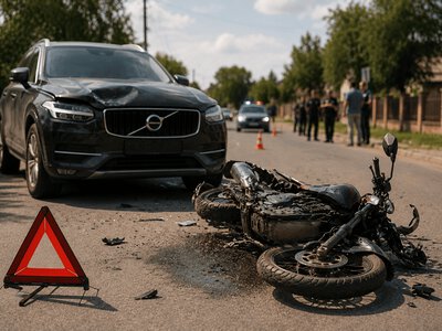 На Рівненщині після зіткнення з Volvo до реанімації потрапив 17-річний мотоцикліст