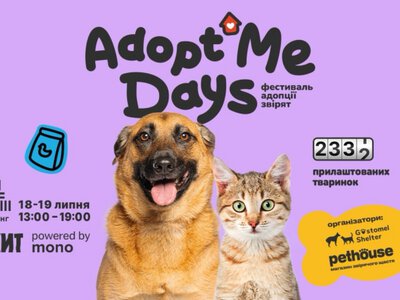 Одна адопція – два врятовані життя: у Києві пройде 22-й фестиваль AdoptMe Days