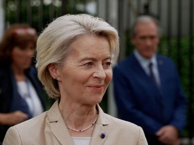  Фон дер Ляєн прибула до Києва вдесяте одинадцятий раз під час війни і анонсувала інтеграцію оборонних галузей України та ЄС 