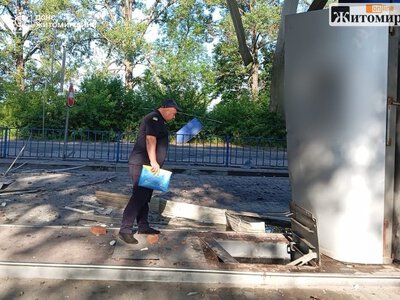 ДСНС показала фото з АЗС у Малинській громаді після атаки