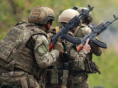 Бійці поліцейського батальйону Хмельниччини проходять підготовку перед ротацією