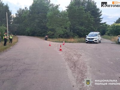 У селі на Коростенщині 36-річний чоловік впав з мотоцикла та потрапив до лікарні
