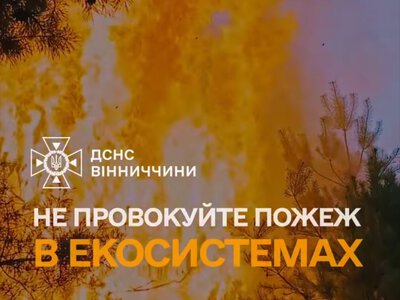 На Вінниччині оголосили надзвичайний рівень пожежної небезпеки