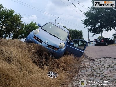 На Чуднівській в Житомирі Nissan врізався у відбійник — травмована пасажирка
