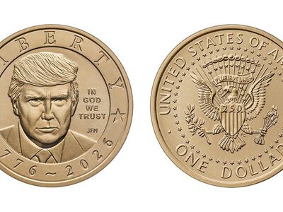 У США випустять доларову монету із зображенням Трампа