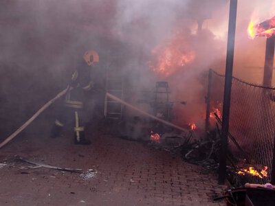 У Вінниці в приватній садибі на Старому місті спалахнув квадрацикл