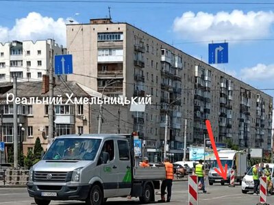 У центрі Хмельницького до 26 липня буде ускладнений рух через ремонт дороги