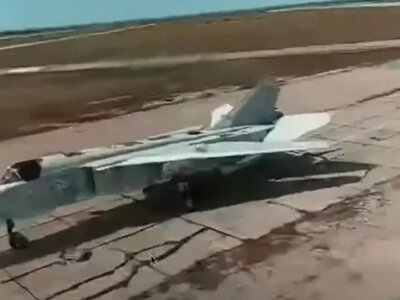Українські дрони знищили російський бомбардувальник Су-24М у Криму