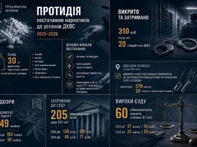 Боротьба з наркотрафіком у в’язницях: результати прокуратури