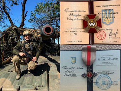 Військового з Прикарпаття нагородили орденом Богдана Хмельницького ІІІ ступеня та «Сталевим хрестом»