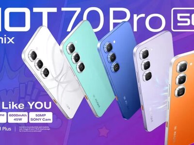 Infinix HOT 70 Pro 5G: смартфон, який змінює колір, бореться з захитуванням та інтегрує ChatGPT прямо в кнопку