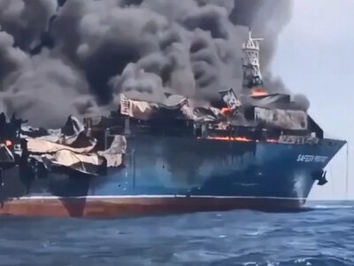Іран заявив про загоряння двох нафтових танкерів у замінованій Ормузькій протоці