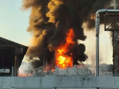 Під Москвою після атаки дронів горить нафтобаза