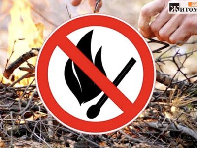 Після чотирьох пожеж сухостою Житомирщину знову попередили про небезпеку