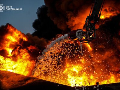 У Полтавському районі загасили пожежу на підприємстві після обстрілу
