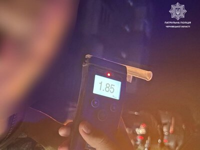У Чернівцях патрульні виявили нетверезого водія з рівнем алкоголю 1,85 проміле