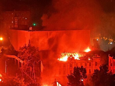 На Лук’янівці повідомляють про масштабні пожежі після атаки на Київ