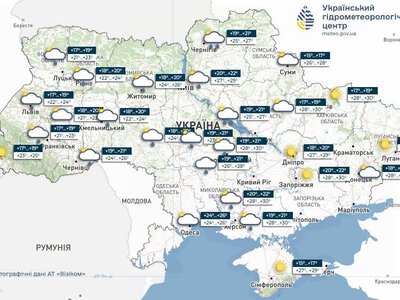 Погода в Україні 20 липня: дощі, грози та до +33°