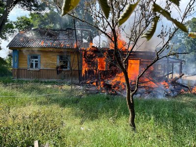 Чоловік загинув під час пожежі на Житомирщині