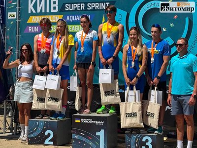 Житомирський студент Ілля Гончарук — чемпіон України з триатлону серед юніорів