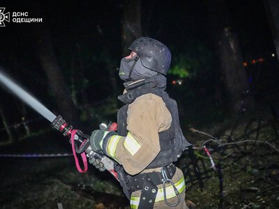 У Полтавській області через падіння російського БПЛА виникла пожежа на підприємстві
