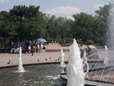 Релакс біля фонтану: як виглядає запорізький вернісаж в середині літа