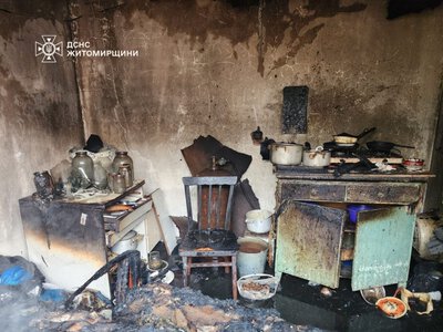 Рятувальники не дали вогню знищити приватний будинок у місті Чуднів