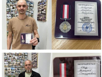 Двох захисників з Тлумаччини нагородили медалями «Лицар бойового чину»