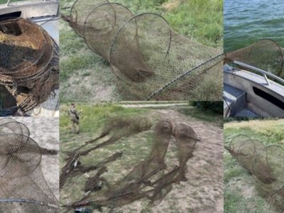 На Кам’янському водосховищі рибоохоронці виявили 75-метровий браконьєрський ятір