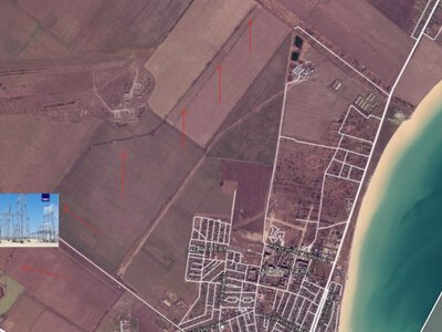 РФ будує лінію електропередачі вздовж Дороги смерті, аби з’єднати ЗАЕС з окупованими територіями, – Greenpeacе