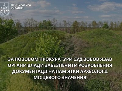 Суд зобов’язав органи влади забезпечити розроблення документації на пам’ятки археології місцевого значення