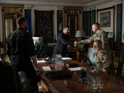 Драпатий зробив першу заяву після повідомлення про призначення головкомом, Федоров його привітав, і обоє подякували Сирському