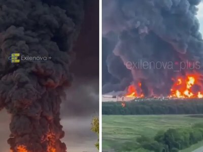 Дрони атакували один з найбільших логістичних складів Wildberries у росії (ВІДЕО) 