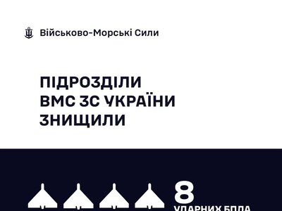 Українські моряки минулої доби знищили 8 російських «шахедів»