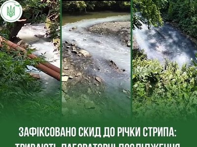 У річку Стрипа на Тернопільщині скинули невідому білу речовину