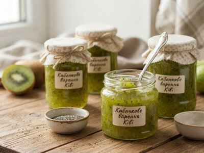 Варення з кабачків зі смаком ківі 