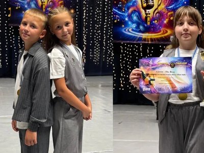 Переселенці з Херсонщини Кіра, Кіріл та Поліна Заїчко здобули перемогу у Львові